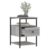 NNEVL Bedside Cabinets 2 pcs Grey Sonoma 40x42x56 cm Engineered Wood