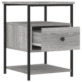 NNEVL Bedside Cabinets 2 pcs Grey Sonoma 40x42x56 cm Engineered Wood