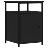 NNEVL Bedside Cabinet Black 40x42x60 cm Engineered Wood
