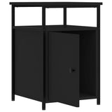 NNEVL Bedside Cabinet Black 40x42x60 cm Engineered Wood