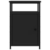 NNEVL Bedside Cabinet Black 40x42x60 cm Engineered Wood