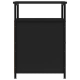 NNEVL Bedside Cabinet Black 40x42x60 cm Engineered Wood
