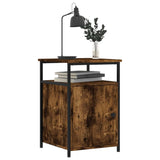 NNEVL Bedside Cabinets 2 pcs Smoked Oak 40x42x60 cm Engineered Wood