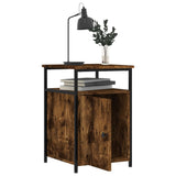NNEVL Bedside Cabinets 2 pcs Smoked Oak 40x42x60 cm Engineered Wood