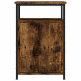 NNEVL Bedside Cabinets 2 pcs Smoked Oak 40x42x60 cm Engineered Wood