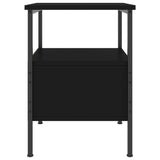 NNEVL Bedside Cabinet Black 34x36x50 cm Engineered Wood