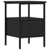 NNEVL Bedside Cabinets 2 pcs Black 34x36x50 cm Engineered Wood