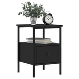 NNEVL Bedside Cabinets 2 pcs Black 34x36x50 cm Engineered Wood