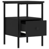 NNEVL Bedside Cabinets 2 pcs Black 34x36x50 cm Engineered Wood