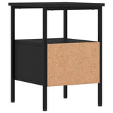 NNEVL Bedside Cabinets 2 pcs Black 34x36x50 cm Engineered Wood