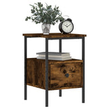 NNEVL Bedside Cabinet Smoked Oak 34x36x50 cm Engineered Wood