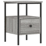 NNEVL Bedside Cabinet Grey Sonoma 34x36x50 cm Engineered Wood