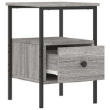 NNEVL Bedside Cabinet Grey Sonoma 34x36x50 cm Engineered Wood