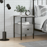 NNEVL Bedside Cabinet Grey Sonoma 34x36x50 cm Engineered Wood