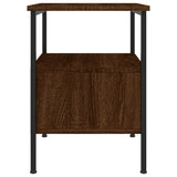NNEVL Bedside Cabinets 2 pcs Brown Oak 34x36x50 cm Engineered Wood
