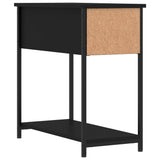 NNEVL Bedside Cabinet Black 30x60x60 cm Engineered Wood
