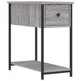 NNEVL Bedside Cabinet Grey Sonoma 30x60x60 cm Engineered Wood