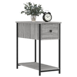 NNEVL Bedside Cabinet Grey Sonoma 30x60x60 cm Engineered Wood