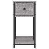 NNEVL Bedside Cabinet Grey Sonoma 30x60x60 cm Engineered Wood