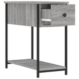 NNEVL Bedside Cabinet Grey Sonoma 30x60x60 cm Engineered Wood