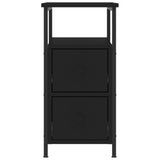 NNEVL Bedside Cabinets 2 pcs Black 30x60x60 cm Engineered Wood