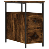 NNEVL Bedside Cabinet Smoked Oak 30x60x60 cm Engineered Wood