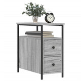 NNEVL Bedside Cabinets 2 pcs Grey Sonoma 30x60x60 cm Engineered Wood