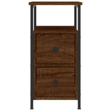 NNEVL Bedside Cabinet Brown Oak 30x60x60 cm Engineered Wood