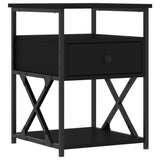 NNEVL Bedside Cabinets 2 pcs Black 40x42x55 cm Engineered Wood