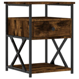 NNEVL Bedside Cabinet Smoked Oak 40x42x55 cm Engineered Wood