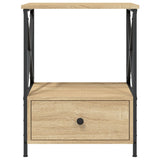 NNEVL Bedside Table Sonoma Oak 50x41x65 cm Engineered Wood