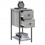 NNEVL Bedside Cabinet Grey Sonoma 32x42x70 cm Engineered Wood