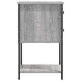 NNEVL Bedside Cabinet Grey Sonoma 32x42x70 cm Engineered Wood