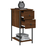 NNEVL Bedside Cabinet Brown Oak 32x42x70 cm Engineered Wood