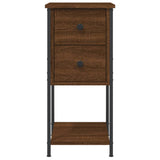 NNEVL Bedside Cabinet Brown Oak 32x42x70 cm Engineered Wood