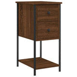 NNEVL Bedside Cabinets 2 pcs Brown Oak 32x42x70 cm Engineered Wood