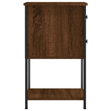 NNEVL Bedside Cabinets 2 pcs Brown Oak 32x42x70 cm Engineered Wood