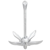 NNEVL Folding Anchor with Rope Silver 3.2 kg Malleable Iron