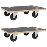 NNEVL Dolly Trolleys 2 pcs Rectangular 60x40x11.5 cm