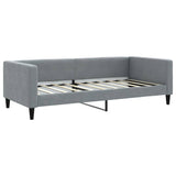NNEVL Day Bed Light Grey 90x190 cm Fabric