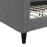 NNEVL Day Bed Dark Grey 90x190 cm Fabric