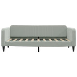 NNEVL Day Bed Light Grey 90x190 cm Velvet