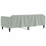 NNEVL Day Bed Light Grey 90x190 cm Velvet