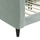 NNEVL Day Bed Light Grey 90x190 cm Velvet