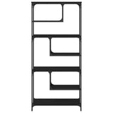 NNEVL Bookcase Black 81x36x176 cm Engineered Wood