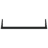NNEVL Wall Shelves 2 pcs Black 80x15x15.5 cm Engineered Wood