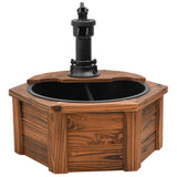 NNEVL Water Fountain with Pump 57x57x53 cm Solid Wood Fir