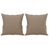 NNEVL 3-Seater Sofa with Throw Pillows Cappuccino 180 cm Faux Leather