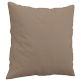 NNEVL 3-Seater Sofa with Throw Pillows Cappuccino 180 cm Faux Leather