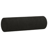 NNEVL 3-Seater Sofa with Throw Pillows Black 180 cm Fabric